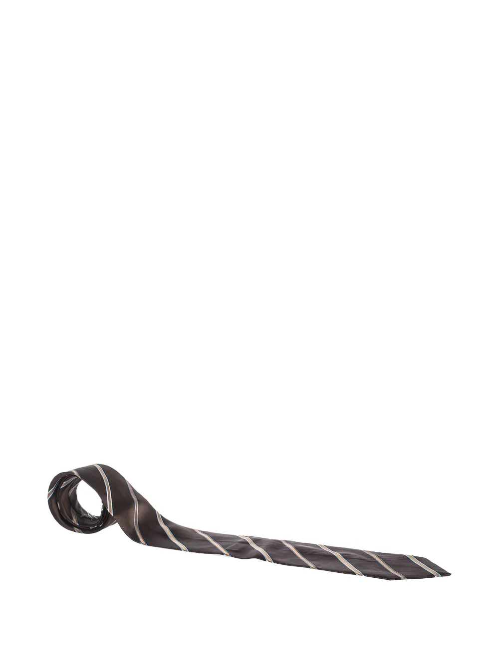 diagonal-striped silk tie