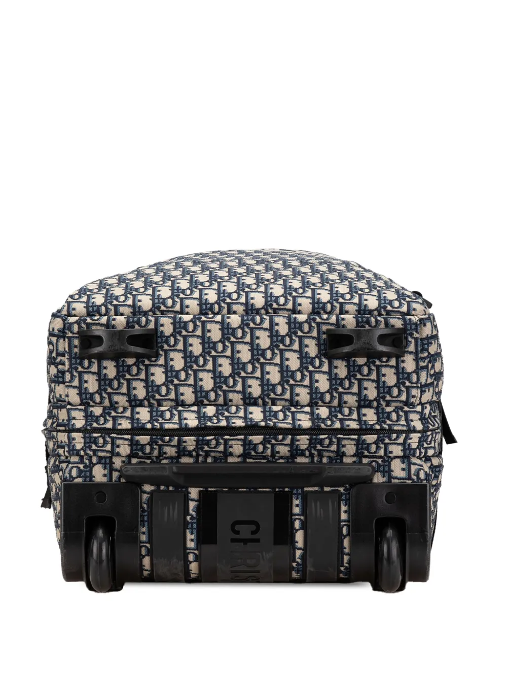 Pre-owned Dior 2018-2024 Small Oblique Canvas Travel Suitcase Travel Bag