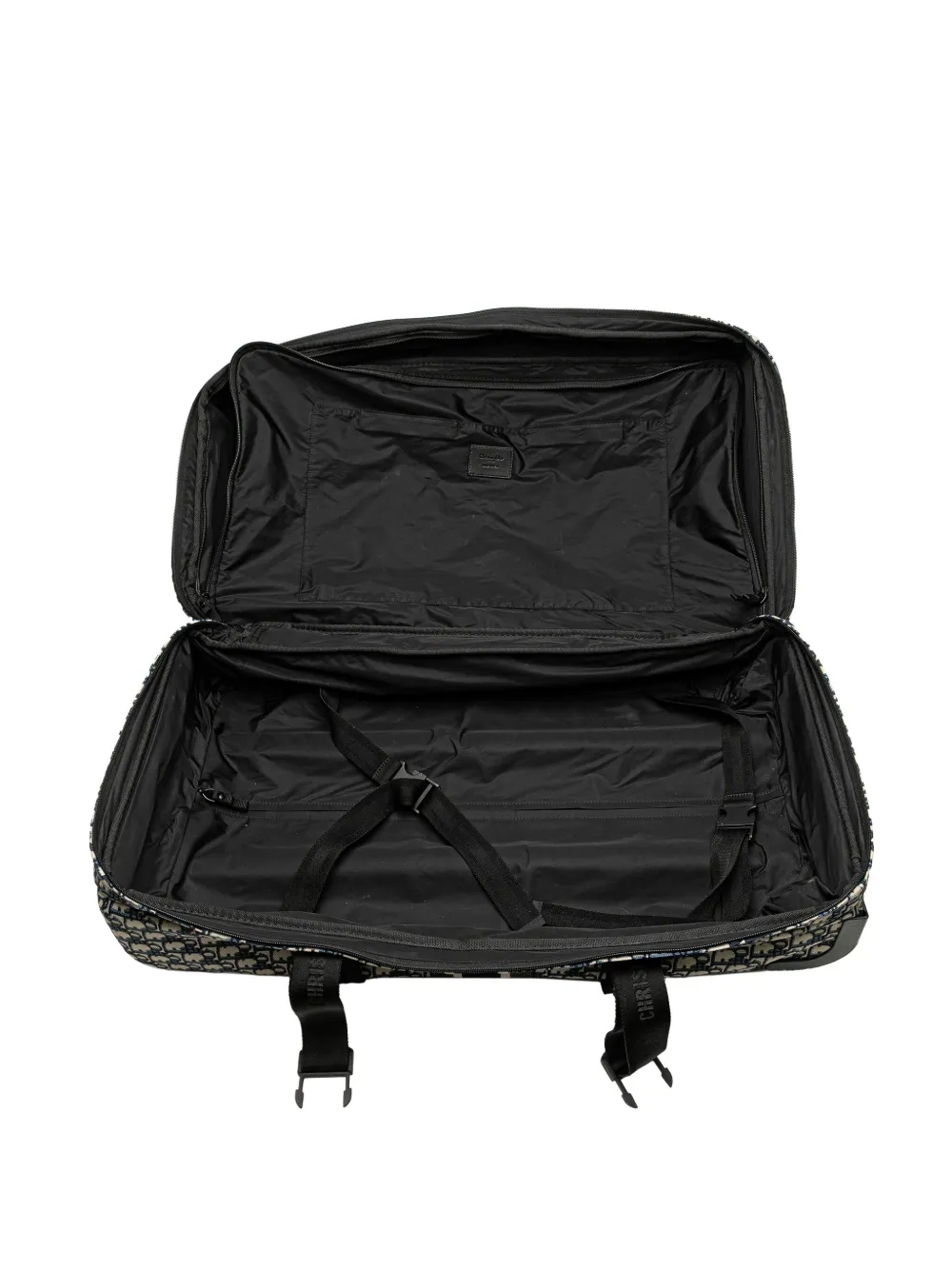 Pre-owned Dior 2018-2024 Small Oblique Canvas Travel Suitcase Travel Bag