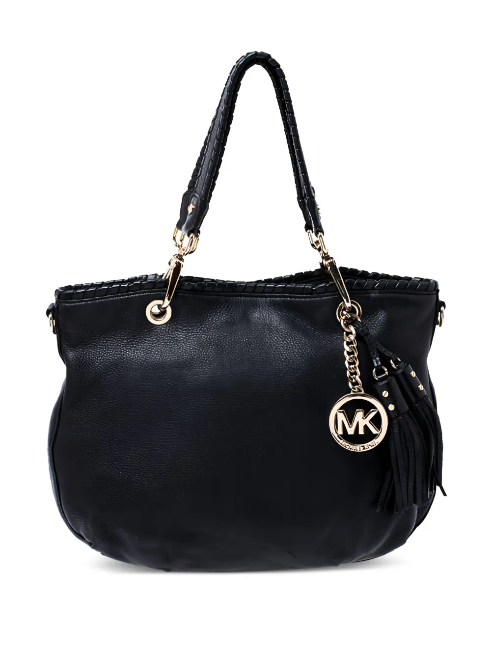 Michael Kors Vintage tassel-detail leather satchel - ブラック Michael Kors Vintage tassel-detail leather satchel - ブラック