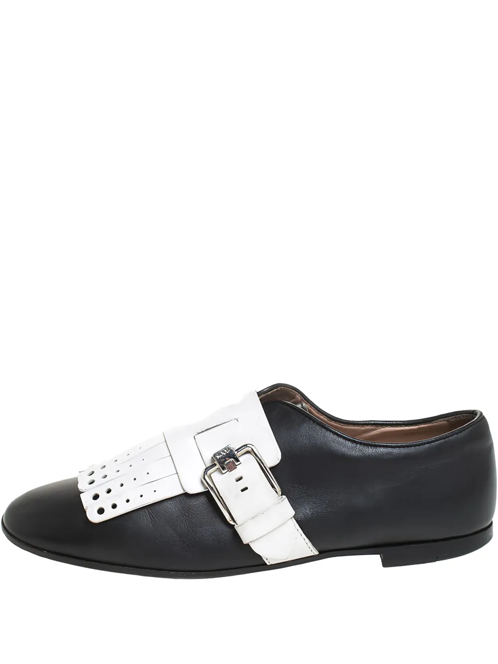 Tod's Vintage fringe buckle flats - Nero