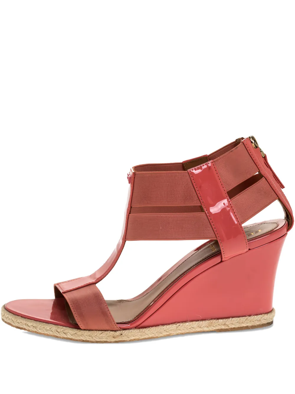 patent leather wedge sandals