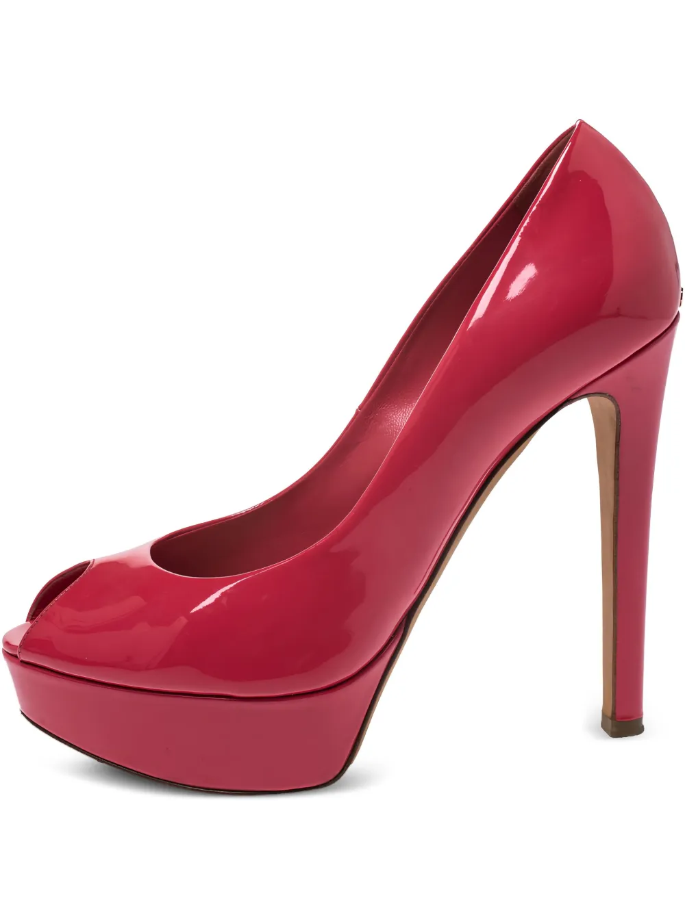 Christian Dior Pre-Owned patent leather platform pumps - Rosa