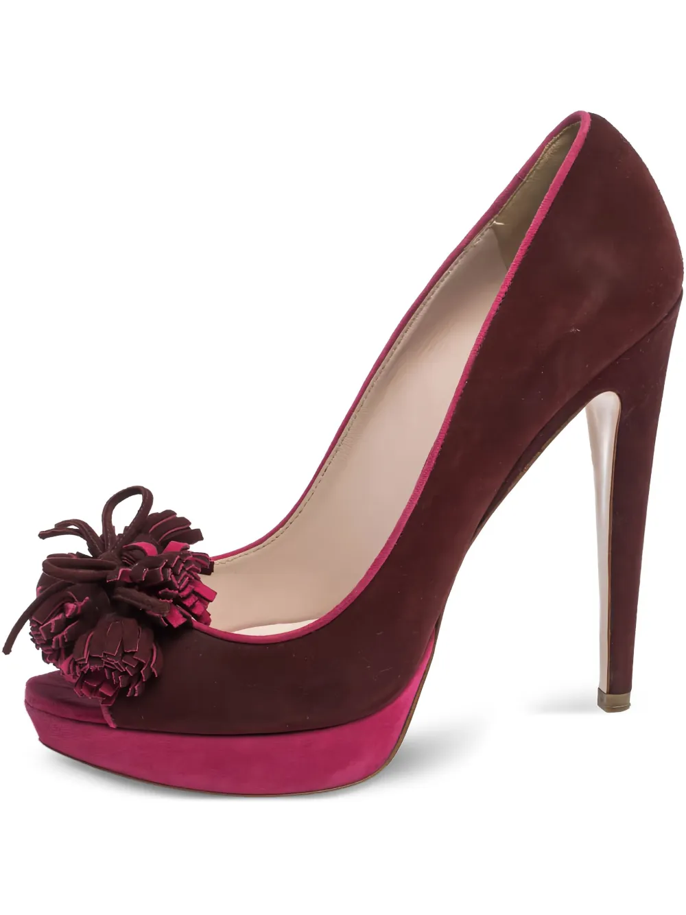 130mm tassel-detail platform pumps