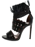 Alaïa Pre-Owned laser-cut fringe sandals - Black