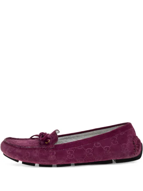 Gucci Pre-Owned GG suede loafers