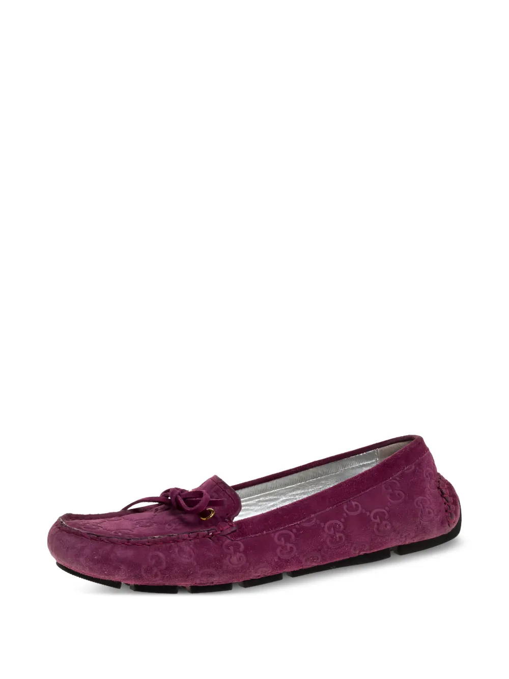 Gucci Pre-Owned GG suède loafers - Paars