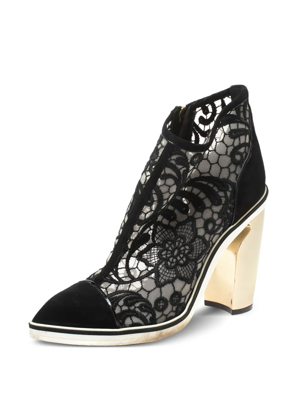 Nicholas Kirkwood botines con detalle de encaje con tacón de 100mm de archivo | Image 2