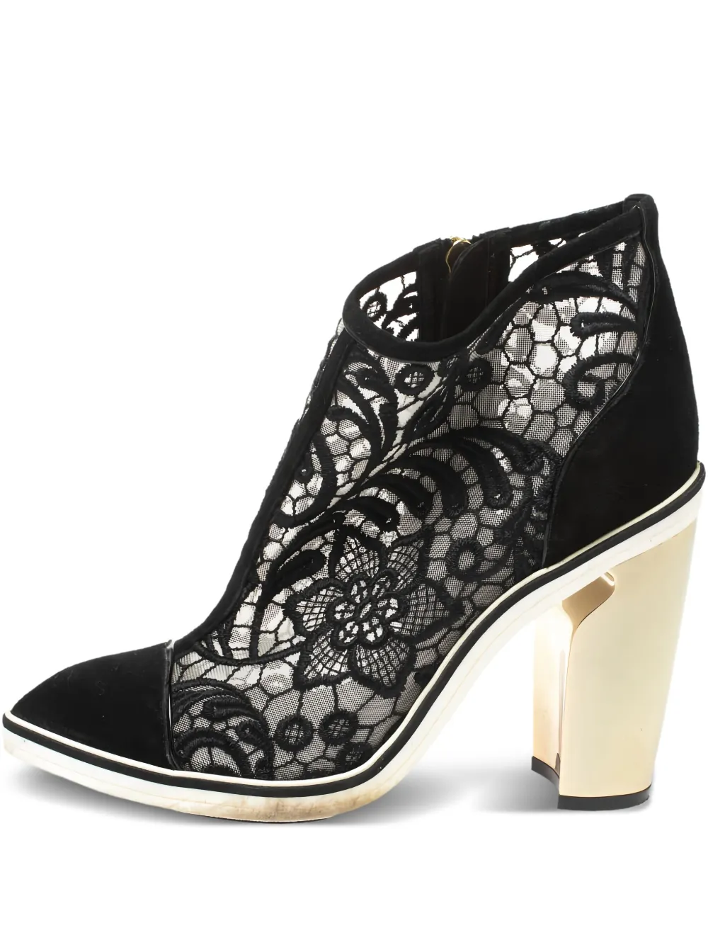 Nicholas Kirkwood botines con detalle de encaje con tacón de 100mm de archivo | negro | Image 1