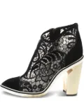 Nicholas Kirkwood Pre-owned 100mm lace-detail ankle boots - Black