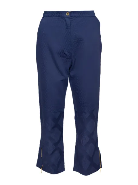 Kenzo Pre-Owned geometric-pattern cropped trousers