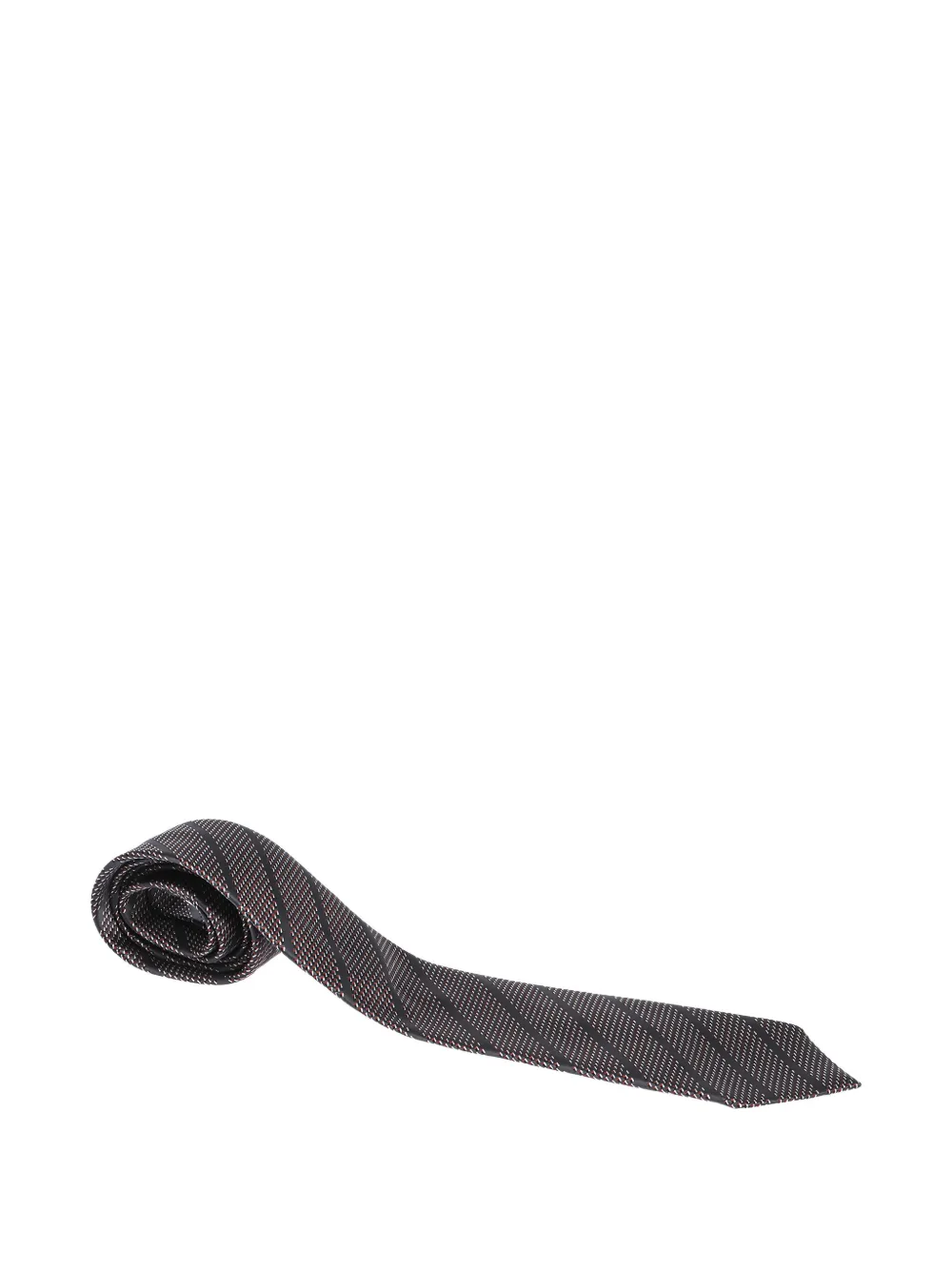 diagonal-striped silk tie