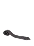 Ermenegildo Zegna Vintage diagonal-striped silk tie - Grey