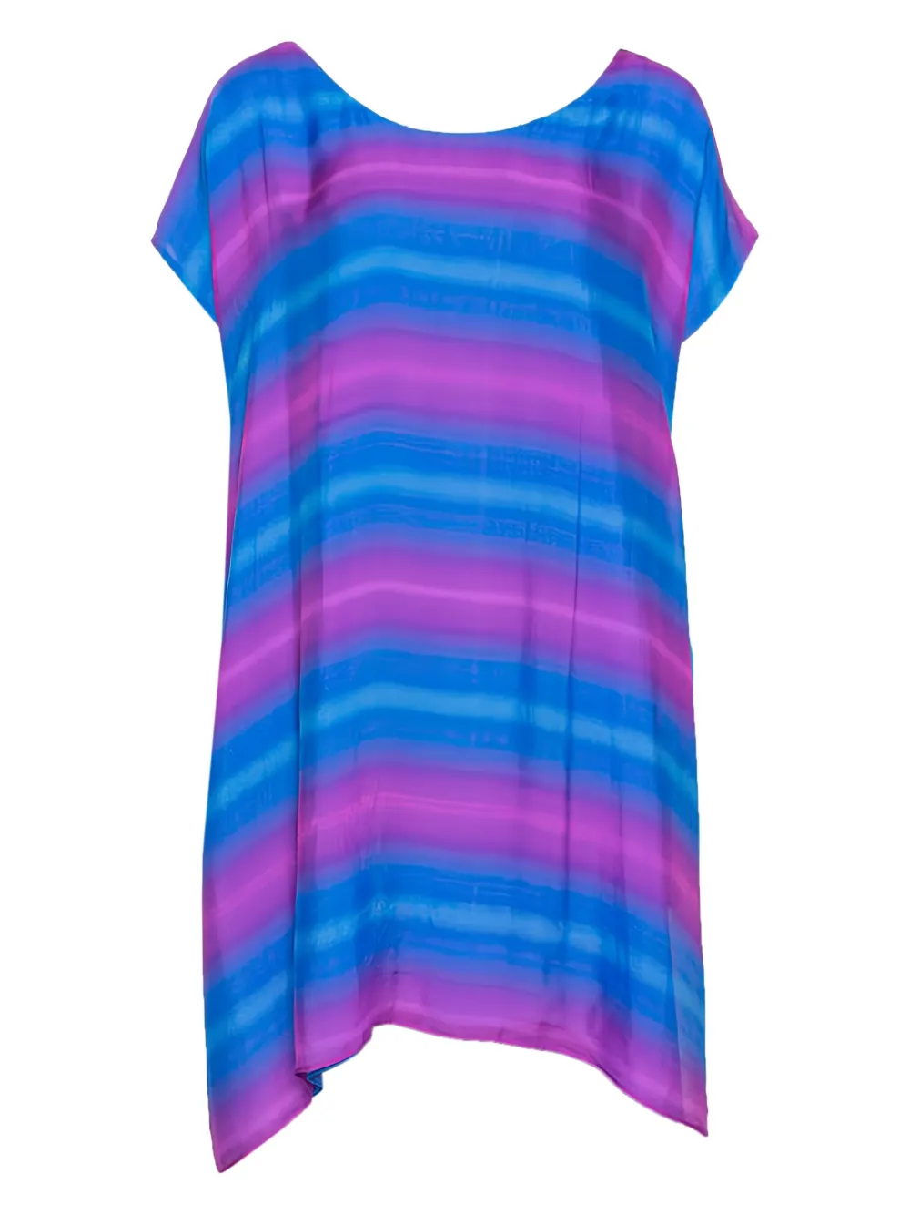 striped silk tunic