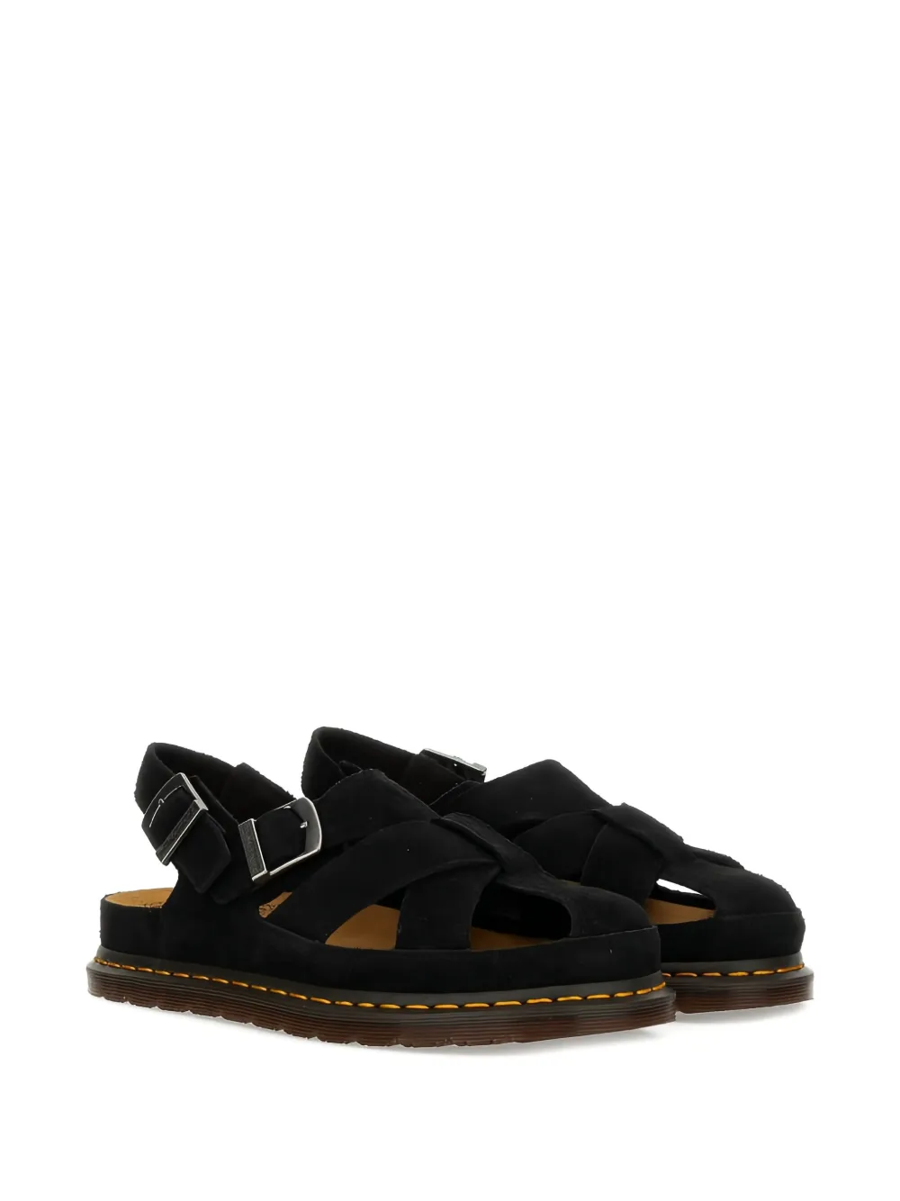 Dr. Martens Archive Fisherman leren sandalen Zwart