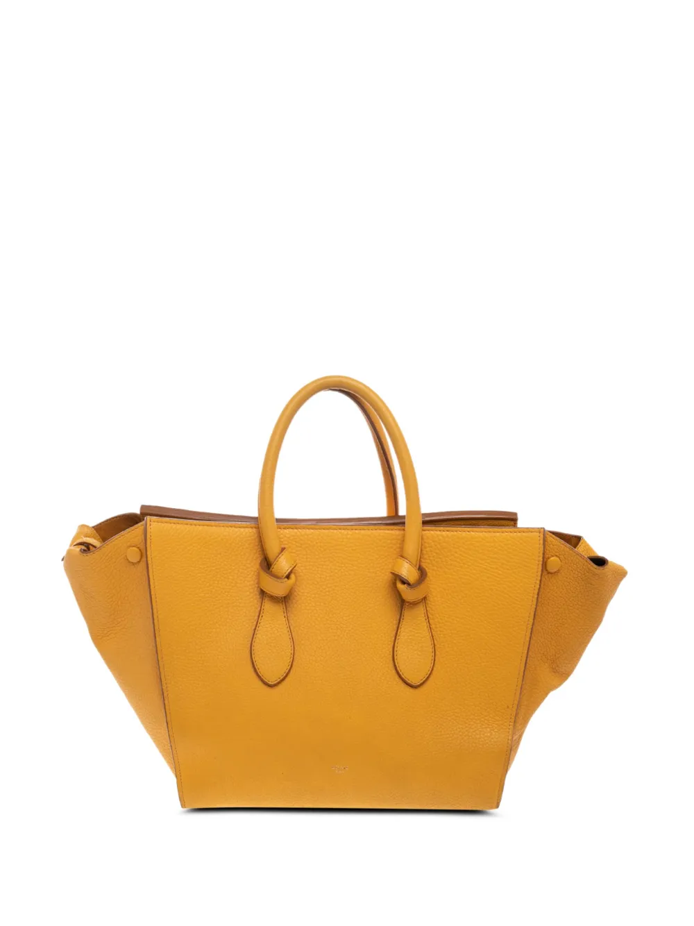 Céline Pre-Owned Tie leather tote bag - Giallo