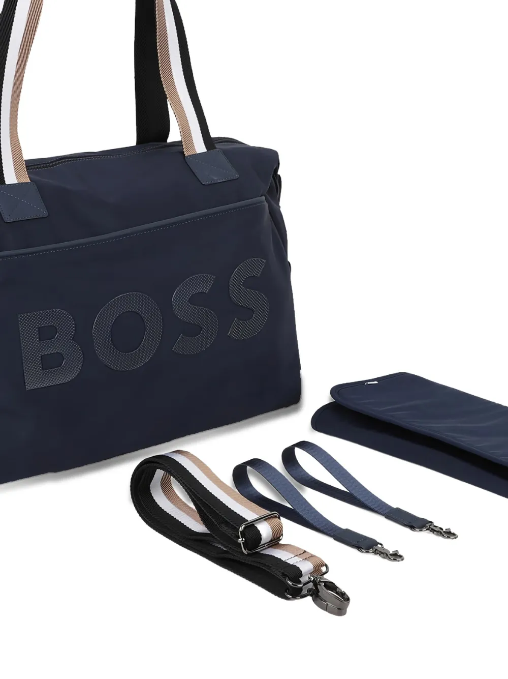 BOSS Kidswear Luiertas met logo-applicatie - Blauw