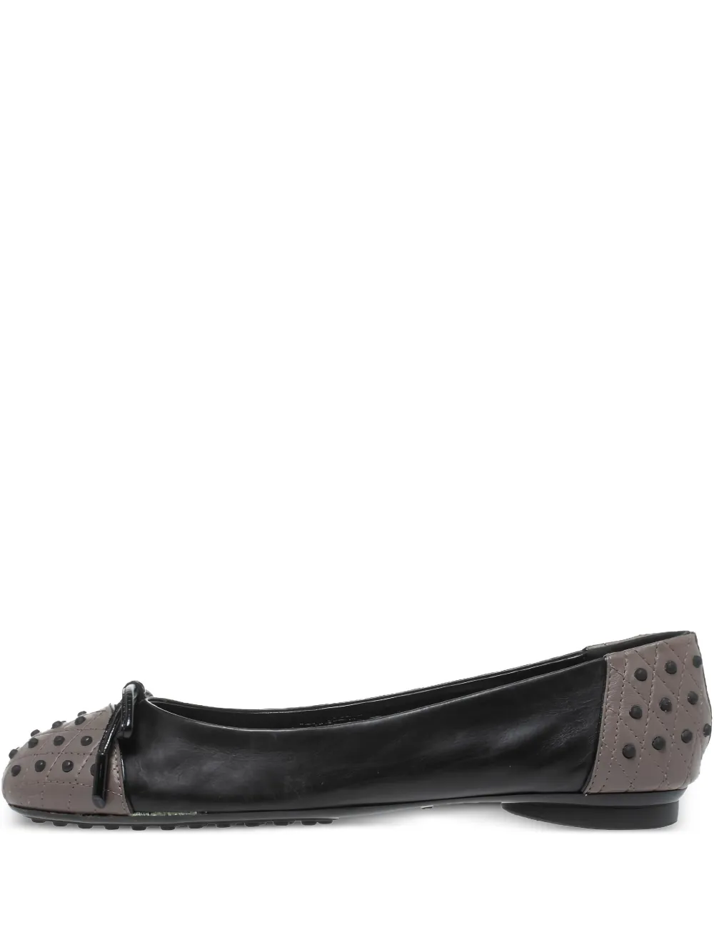 Tod's Vintage Pre-owned studded ballerina flats | Black | Image 1