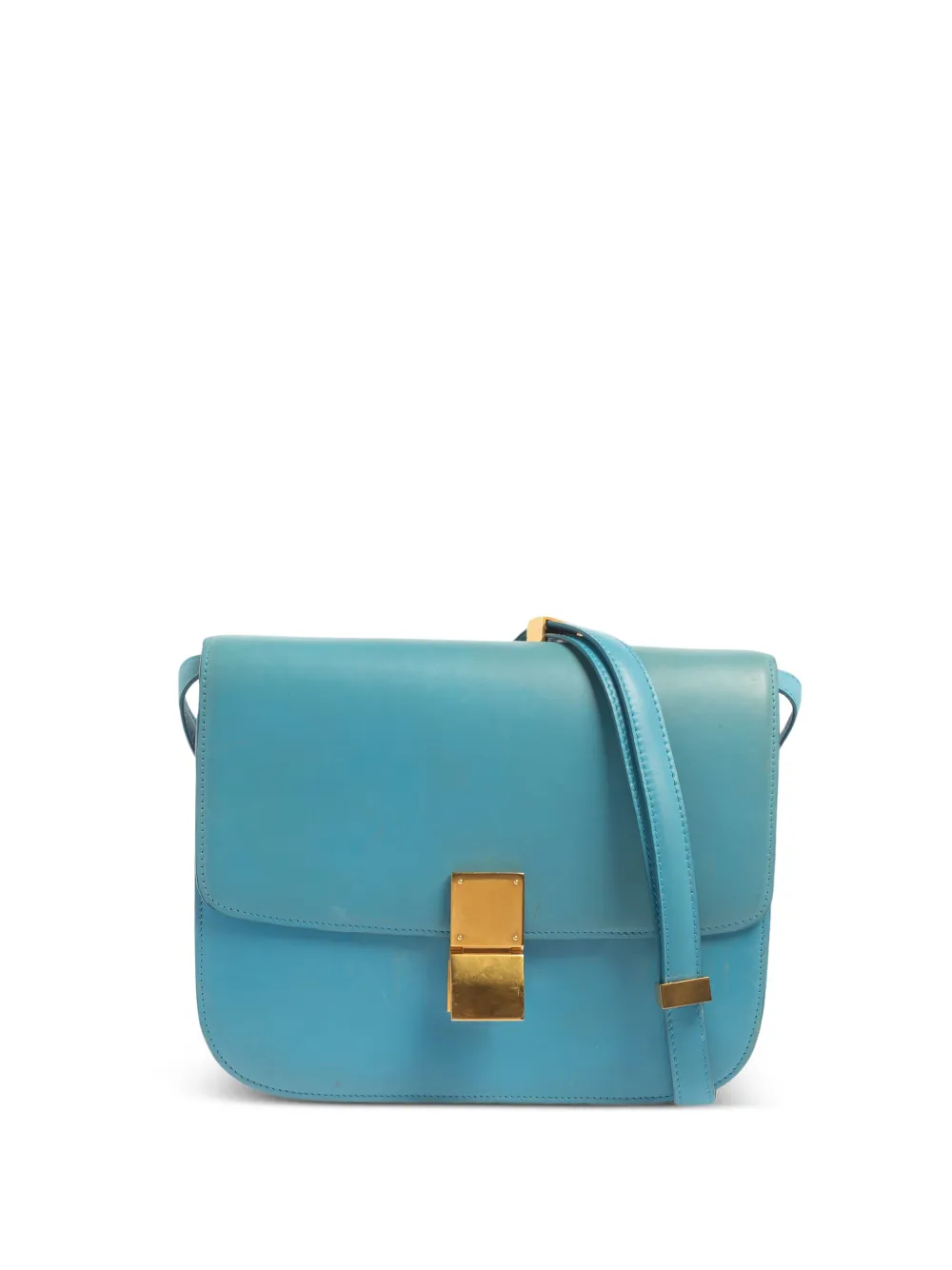Céline Pre-Owned Classic Box レザーショルダーバッグ - ブルー Céline Pre-Owned Classic Box レザーショルダーバッグ - ブルー