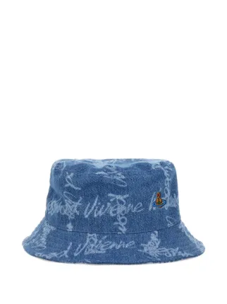 Vivienne Westwood Orb エンブロイダリー バケットハット | ブルー