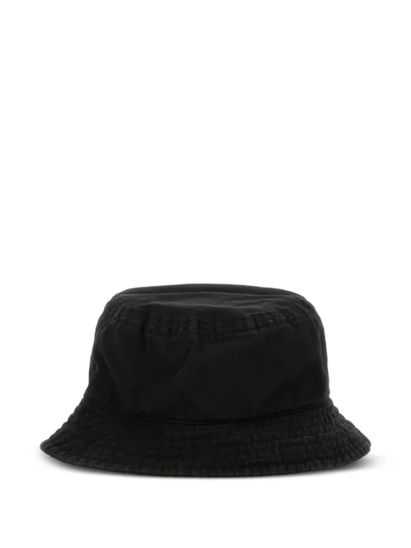 Vivienne Westwood Logo Cotton Bucket Hat | Black | FARFETCH CA