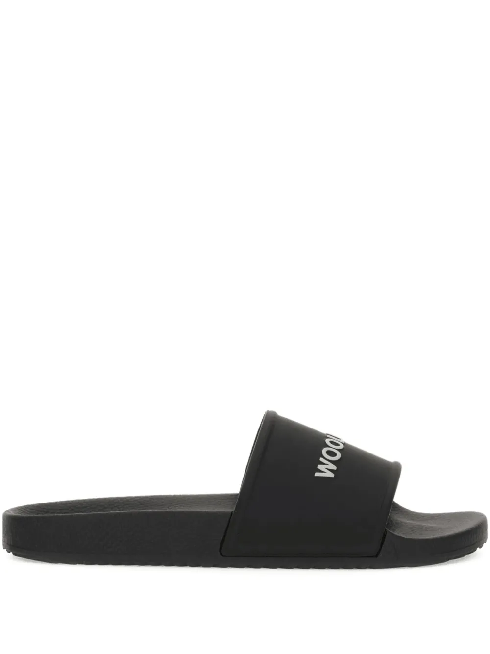 Woolrich logo slides | Black | Image 1
