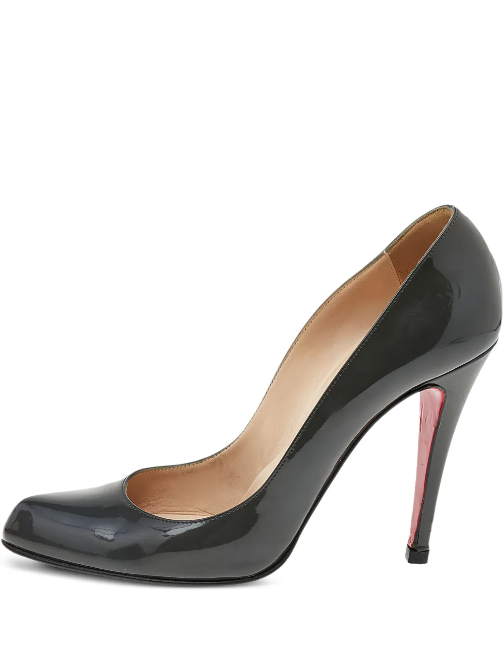 Christian Louboutin Pre-Owned 110mm patent leather pumps - グレー Christian Louboutin Pre-Owned 110mm patent leather pumps - グレー