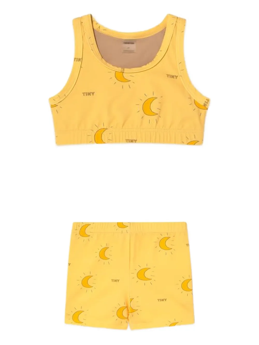 Tiny Cottons moon-print set - イエロー Tiny Cottons moon-print set - イエロー