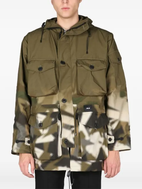 ArkAir camouflage-print flap-pocket raincoat