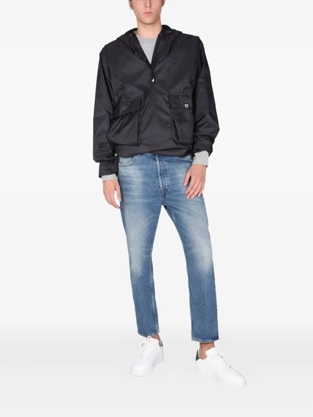 ArkAir half-zip pocket jacket Zwart