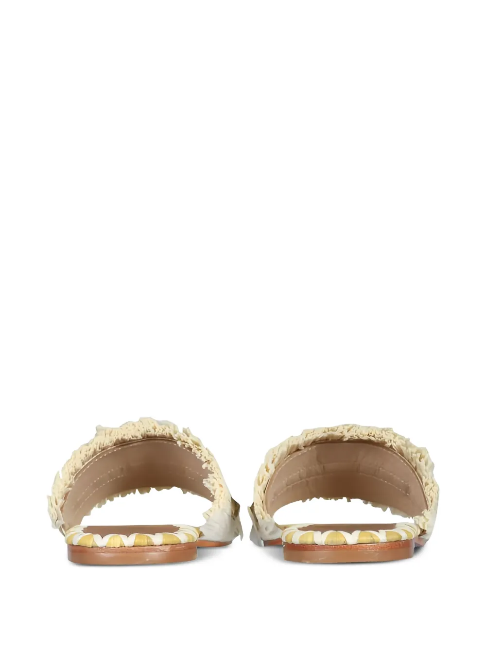  De Siena Shoes Fringed Studded Sandals - Neutrals 