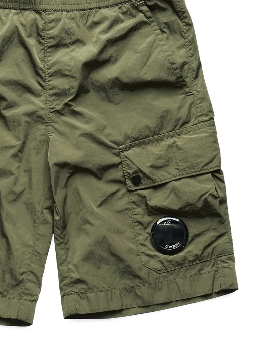  C.p. Company Kids Cargo-pocket Shorts - Green 