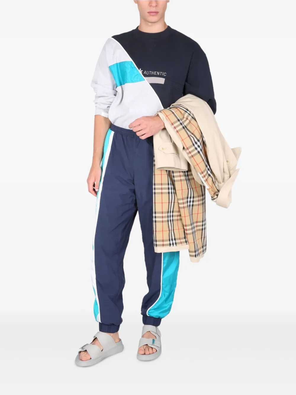  1/off Colourblock Sweatshirt - Blue 