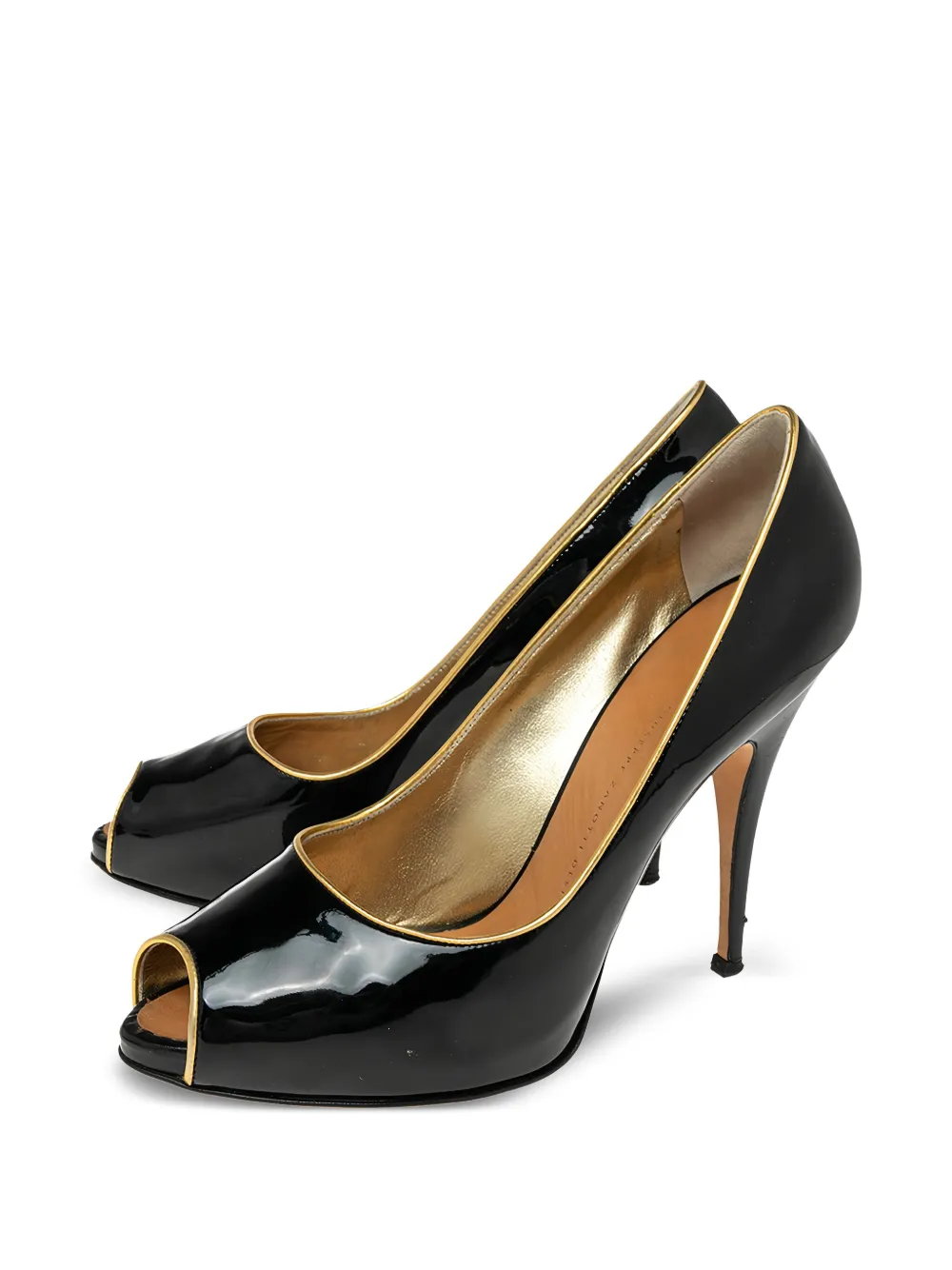 Giuseppe Zanotti Vintage 120 mm pumps met open neus en hak - Zwart