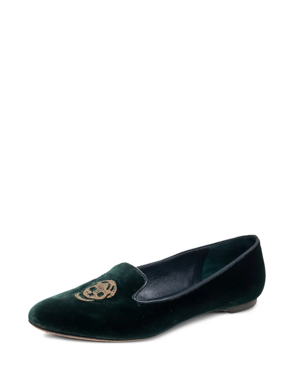 Alexander McQueen Pre-Owned Fluwelen loafers - Groen