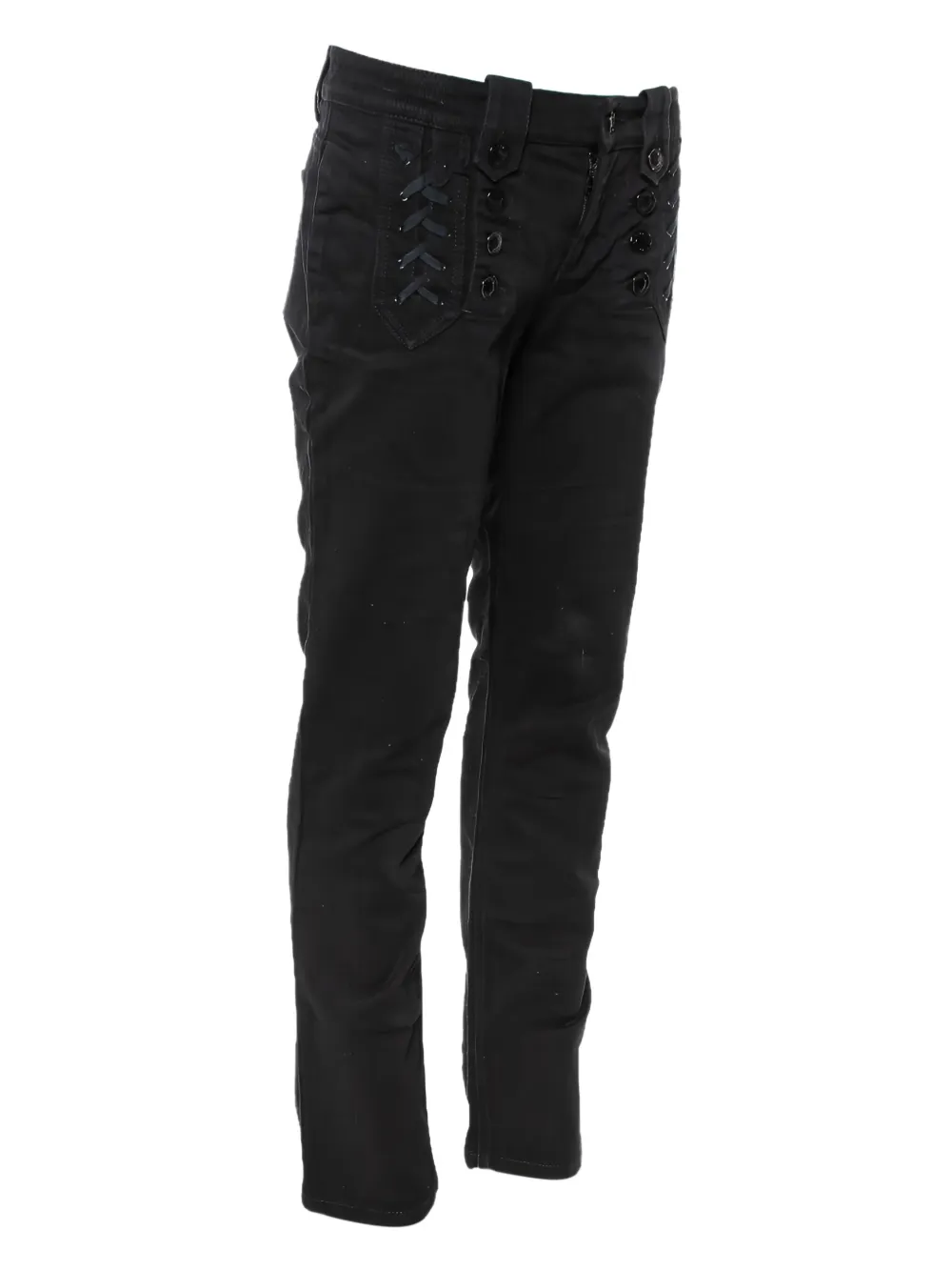 Gucci Pre-Owned button-embellished lurex trousers | Image 2