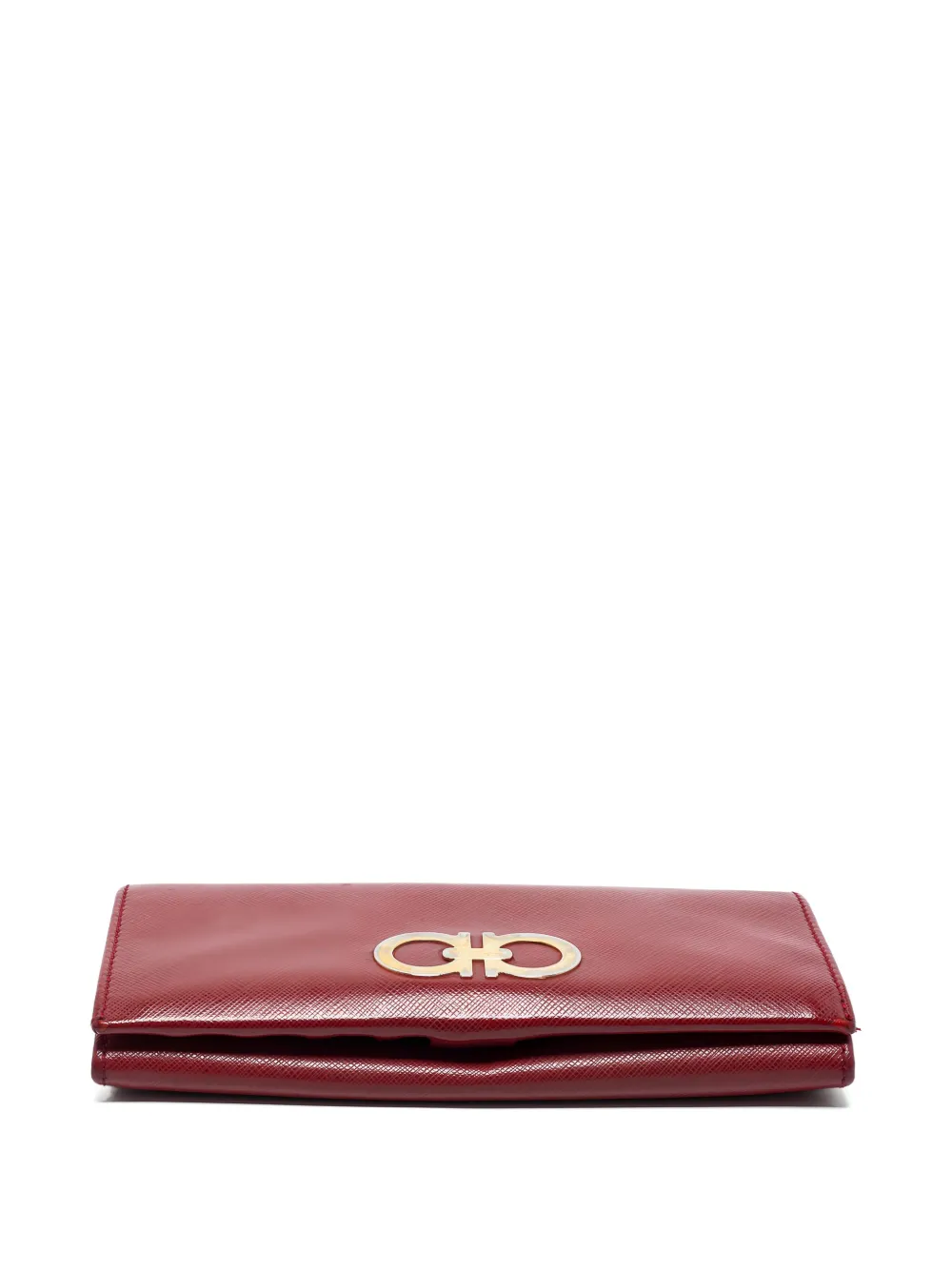 Pre-owned Ferragamo Logo-plaque Leather Chain Wallet