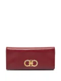 Ferragamo Pre-Owned logo-plaque leather chain wallet - Red