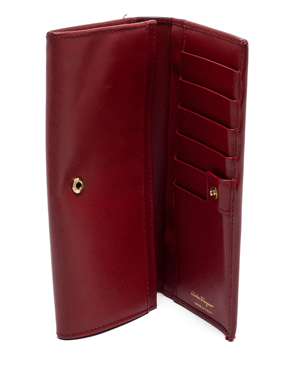 Pre-owned Ferragamo Logo-plaque Leather Chain Wallet