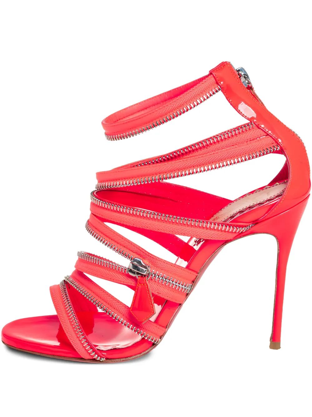 Christian Louboutin Pre-Owned Unzip 100 サンダル - ピンク Christian Louboutin Pre-Owned Unzip 100 サンダル - ピンク