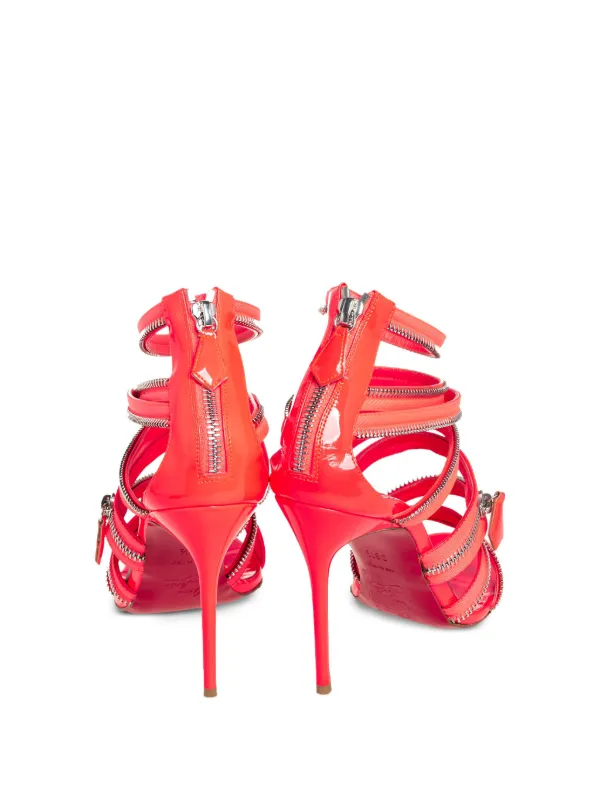 Christian Louboutin Pre-Owned Unzip 100 サンダル | ピンク