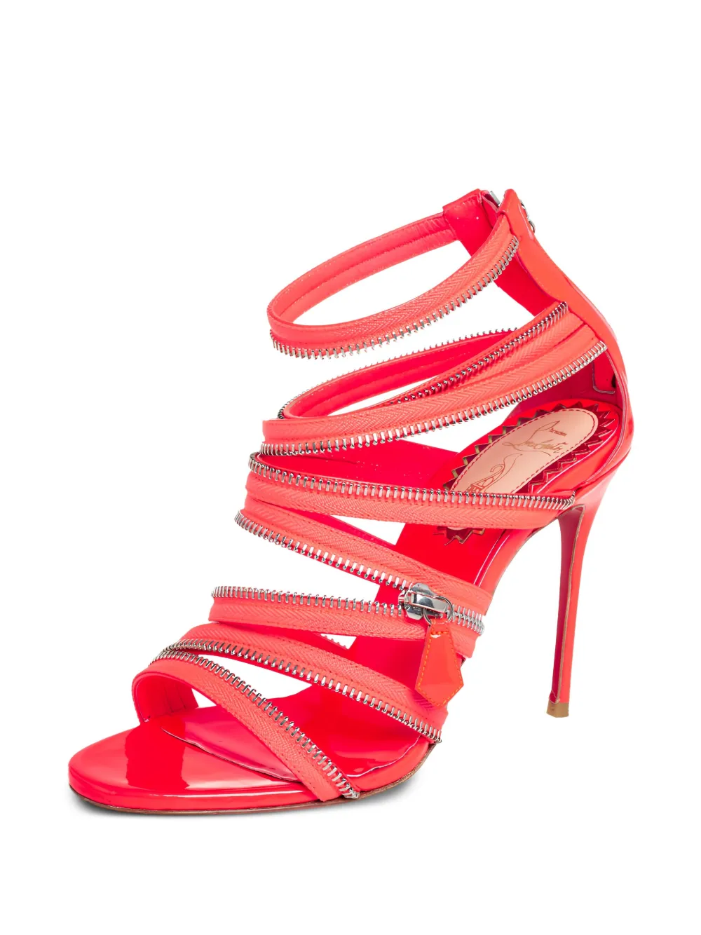 Christian Louboutin Pre-Owned 100mm Unzip sandals | Image 2