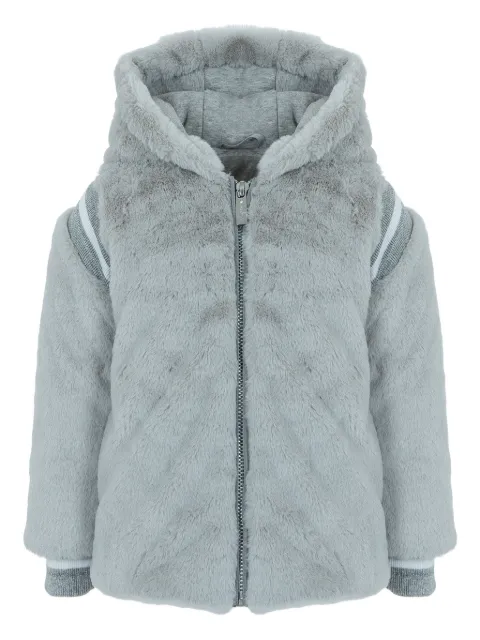 Lapin House veste en fourrure artificielle à capuche