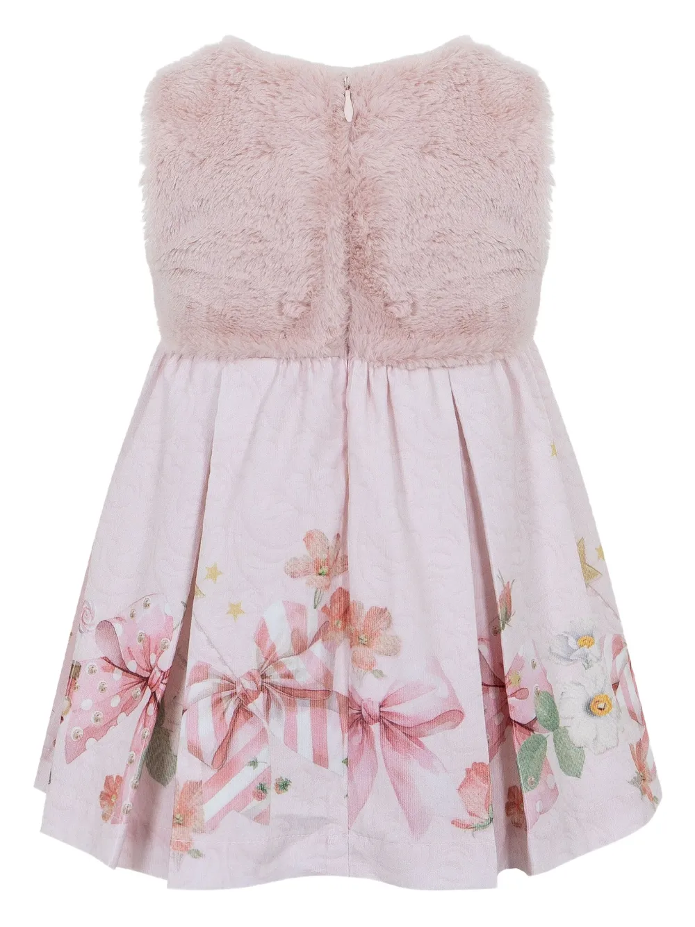 Lapin House fur-trimmed nutcracker-print dress | Casual Dresses | Image 2