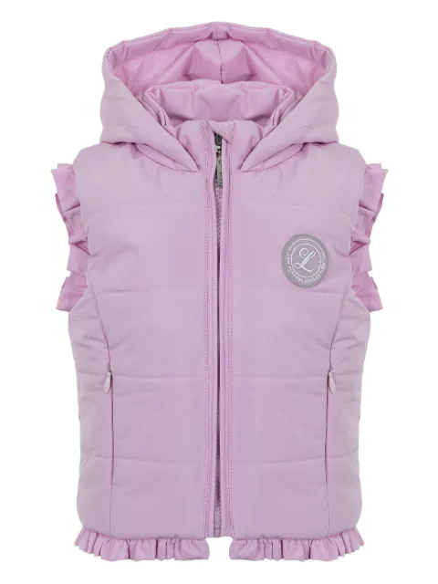 Lapin House ruffled quilted gilet