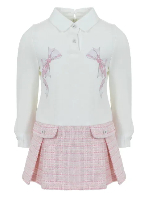 Lapin House bow-embellished pleated dress