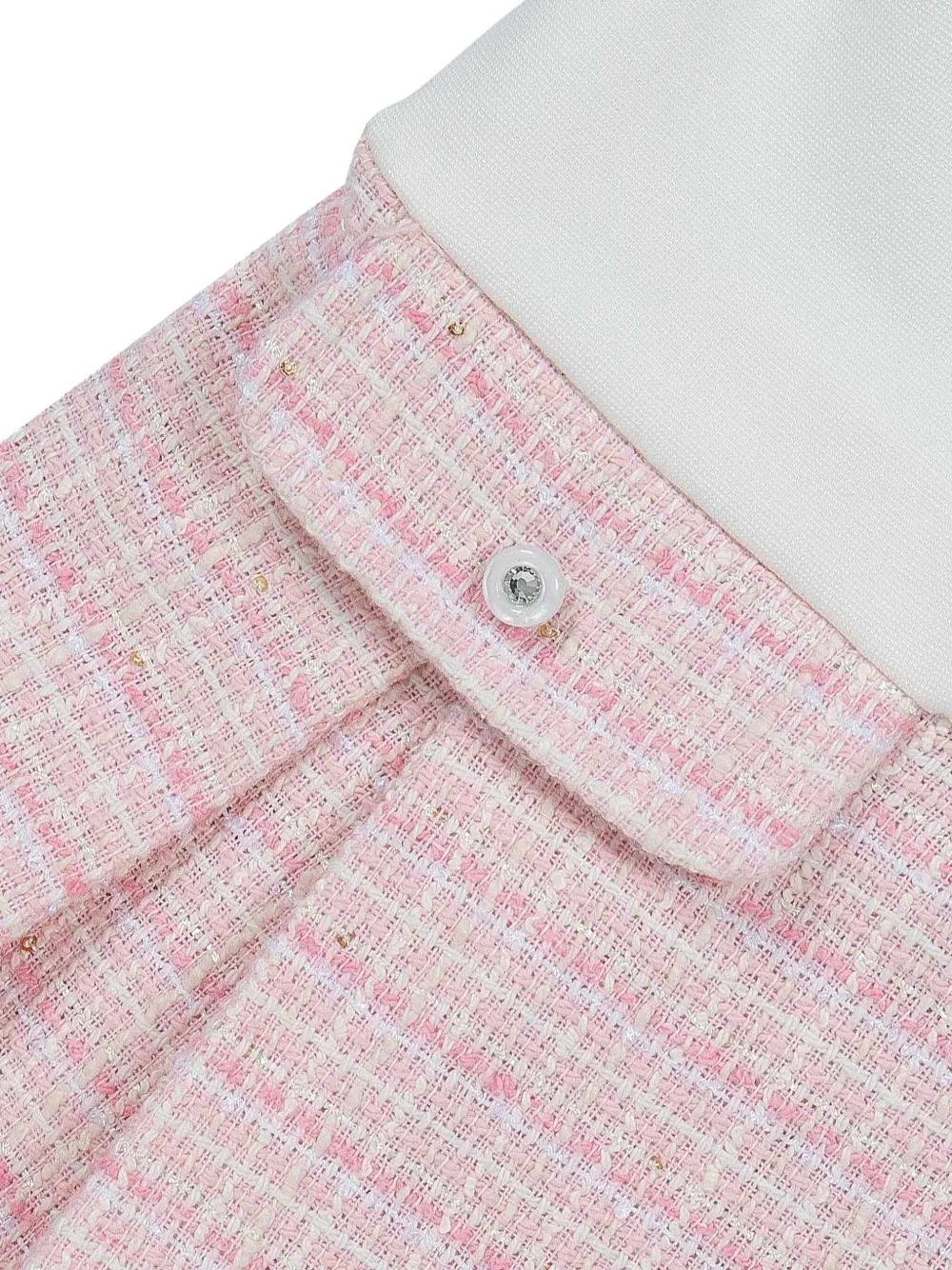 Lapin House Bow-embellished Pleated Dress In Pink