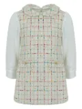 Lapin House tweed embellished dress - Neutrals