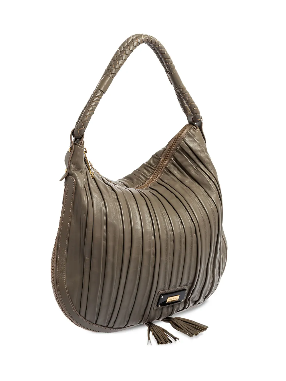 pleated shoulder bag