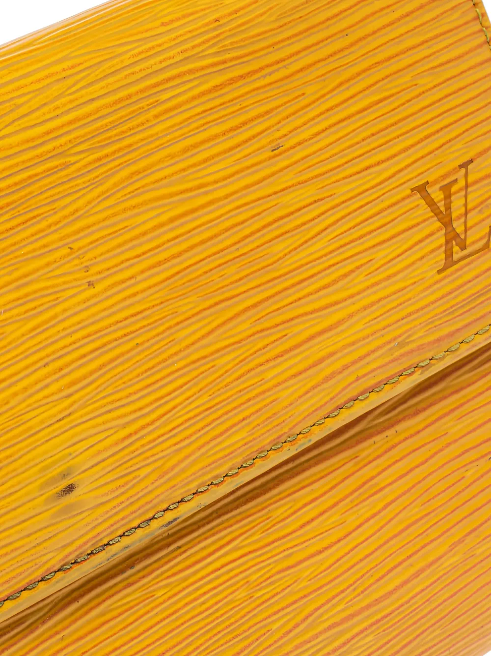 Pre-owned Louis Vuitton Sarah Wallet In Yellow